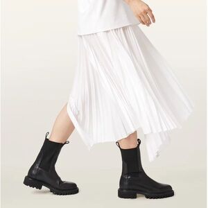 AllSaints Hallie Black Leather Chelsea Boots Women's Size 10, $319 MSRP